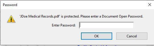 screenshot of password dialog box